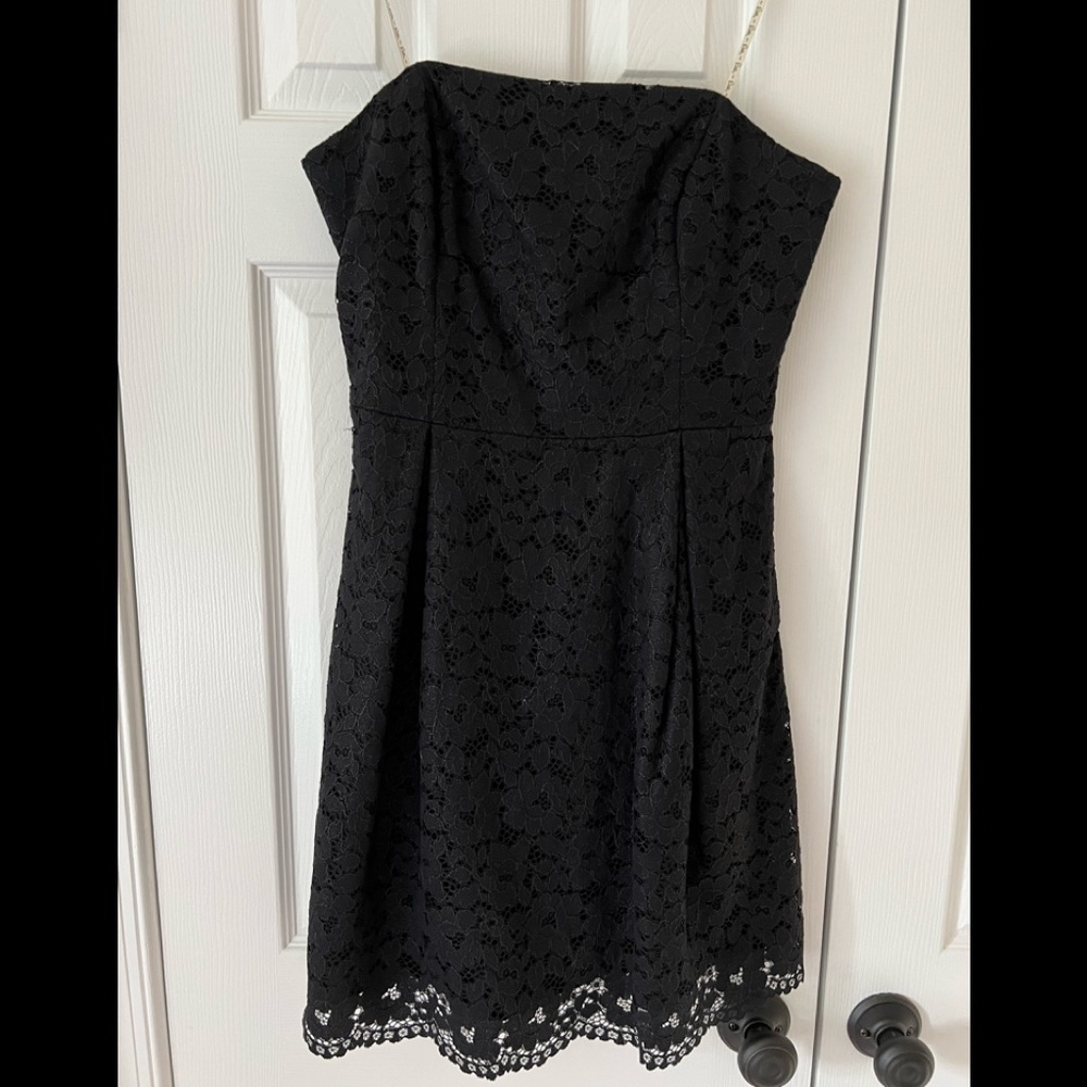 Lilly Pulitzer black lace dress
